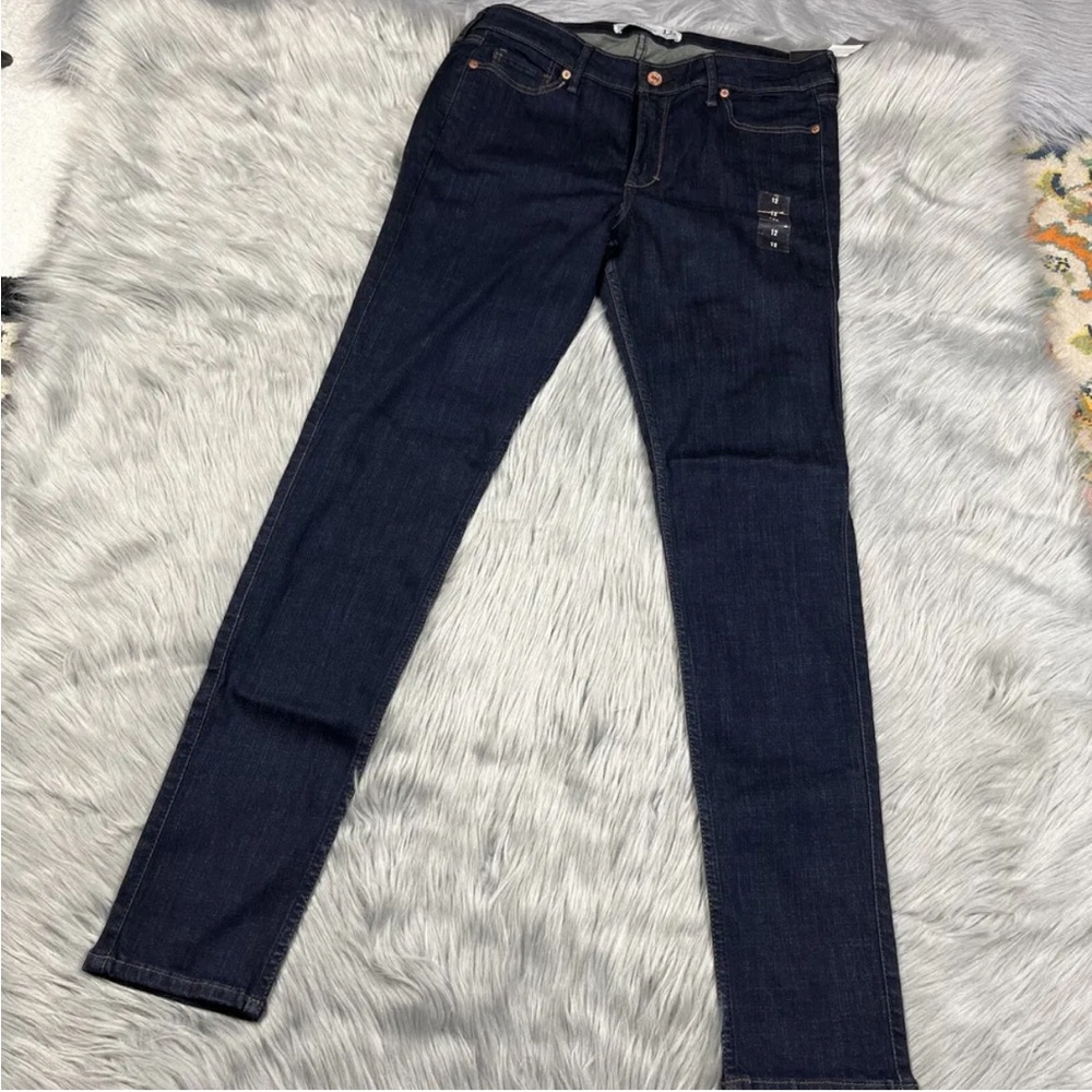Abercrombie And Fitch Dark Wash Super Skinny Jeans Size 12 R